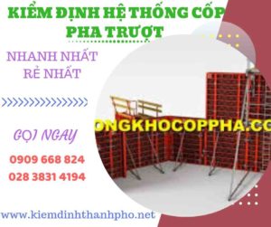 Hình ảnh kiểm định hệ thống cốp pha trượt