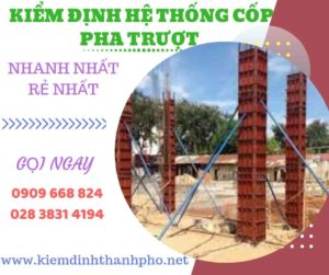 Hình ảnh kiểm định hệ thống cốp pha trượt