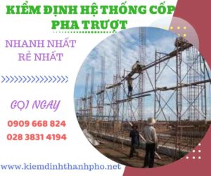 Hình ảnh kiểm định hệ thống cốp pha trượt