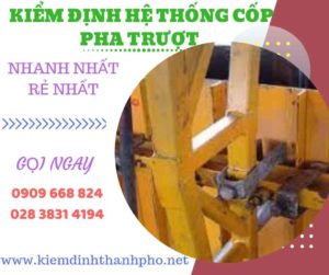 Hình ảnh kiểm định hệ thống cốp pha trượt