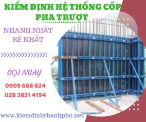 Hình ảnh kiểm định hệ thống cốp pha trượt