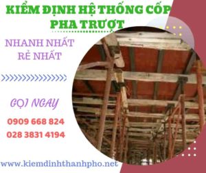 Hình ảnh kiểm định hệ thống cốp pha trượt