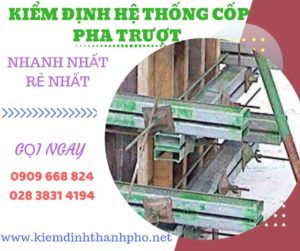 Hình ảnh kiểm định hệ thống cốp pha trượt