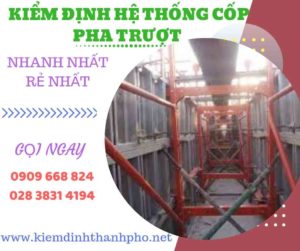 Hình ảnh kiểm định hệ thống cốp pha trượt