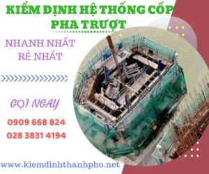 Hình ảnh kiểm định hệ thống cốp pha trượt