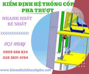 Hình ảnh kiểm định hệ thống cốp pha trượt