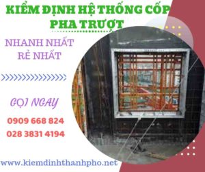 Hình ảnh kiểm định hệ thống cốp pha trượt