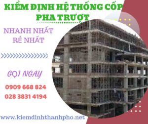 Hình ảnh kiểm định hệ thống cốp pha trượt