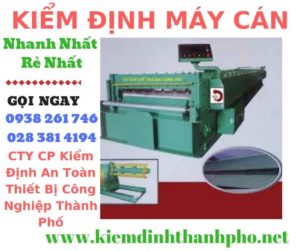 Hình ảnh kiểm định máy cán