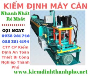 Hình ảnh kiểm định máy cán