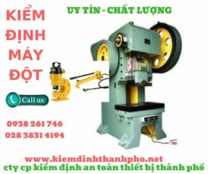 hình ảnh kiểm định máy đột