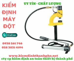 hình ảnh kiểm định máy đột