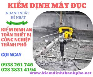 Hình ảnh kiểm định máy đục