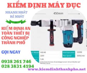 Hình ảnh kiểm định máy đục