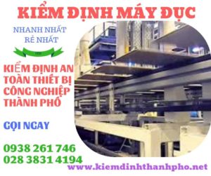 Hình ảnh kiểm định máy đục