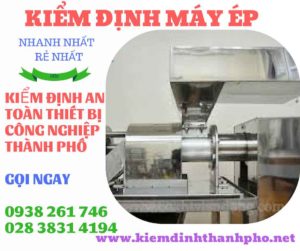 Hình ảnh kiểm định máy ép