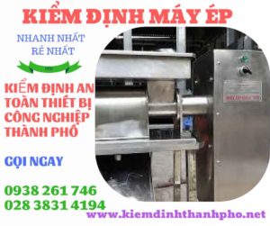 Hình ảnh kiểm định máy ép