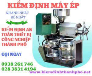 Hình ảnh kiểm định máy ép