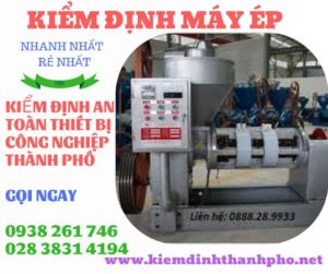 Hình ảnh kiểm định máy ép