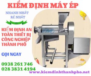 Hình ảnh kiểm định máy ép