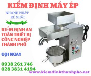 Hình ảnh kiểm định máy ép