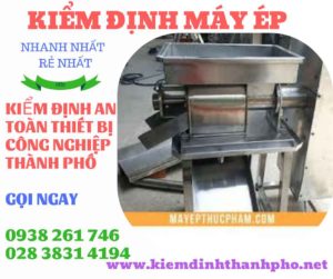 Hình ảnh kiểm định máy ép