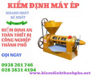 Hình ảnh kiểm định máy ép