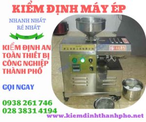 Hình ảnh kiểm định máy ép