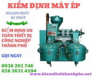 Hình ảnh kiểm định máy ép