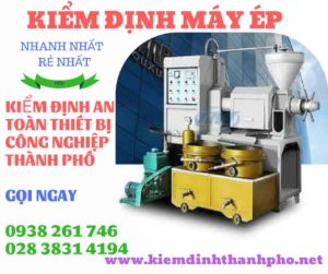 Hình ảnh kiểm định máy ép