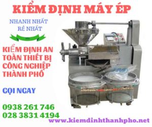 Hình ảnh kiểm định máy ép