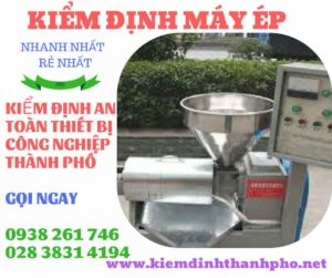 Hình ảnh kiểm định máy ép