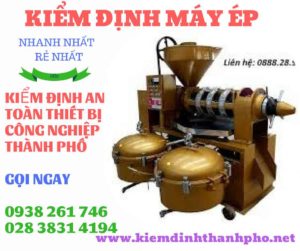 Hình ảnh kiểm định máy ép