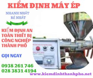 Hình ảnh kiểm định máy ép