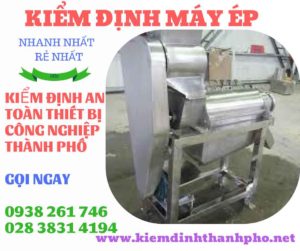 Hình ảnh kiểm định máy ép