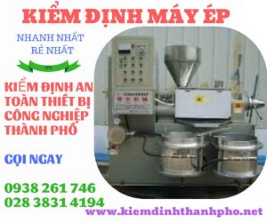 Hình ảnh kiểm định máy ép