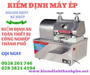 Hình ảnh kiểm định máy ép