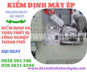 Hình ảnh kiểm định máy ép