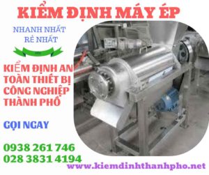 Hình ảnh kiểm định máy ép