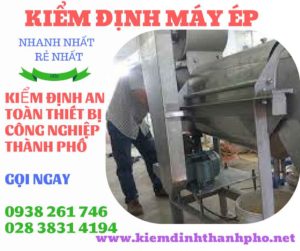 Hình ảnh kiểm định máy ép