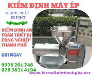 Hình ảnh kiểm định máy ép