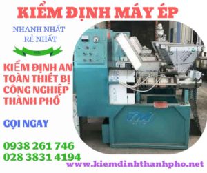 Hình ảnh kiểm định máy ép