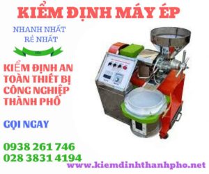 Hình ảnh kiểm định máy ép