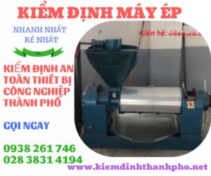 Hình ảnh kiểm định máy ép