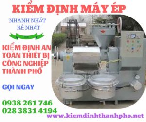 Hình ảnh kiểm định máy ép