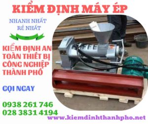 Hình ảnh kiểm định máy ép