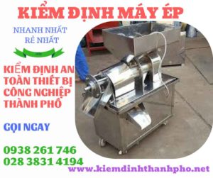 Hình ảnh kiểm định máy ép