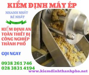 Hình ảnh kiểm định máy ép