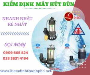 Hình ảnh kiểm định máy hút bùn