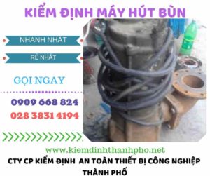 Hình ảnh kiểm định máy hút bùn